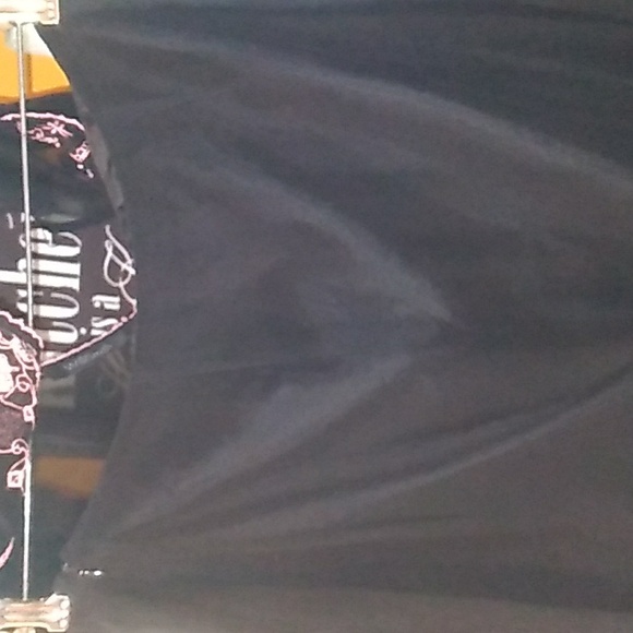 โ๏ธ Black Silk Blouse WILLI SMITH w/SKIRT SEQUINS & EMBROIDERED PINK Sz 10 - Picture 5 of 13